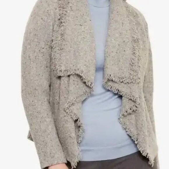 LAUREN by Ralph Lauren jacket with drape neck and pockets - Picture 1 of 7